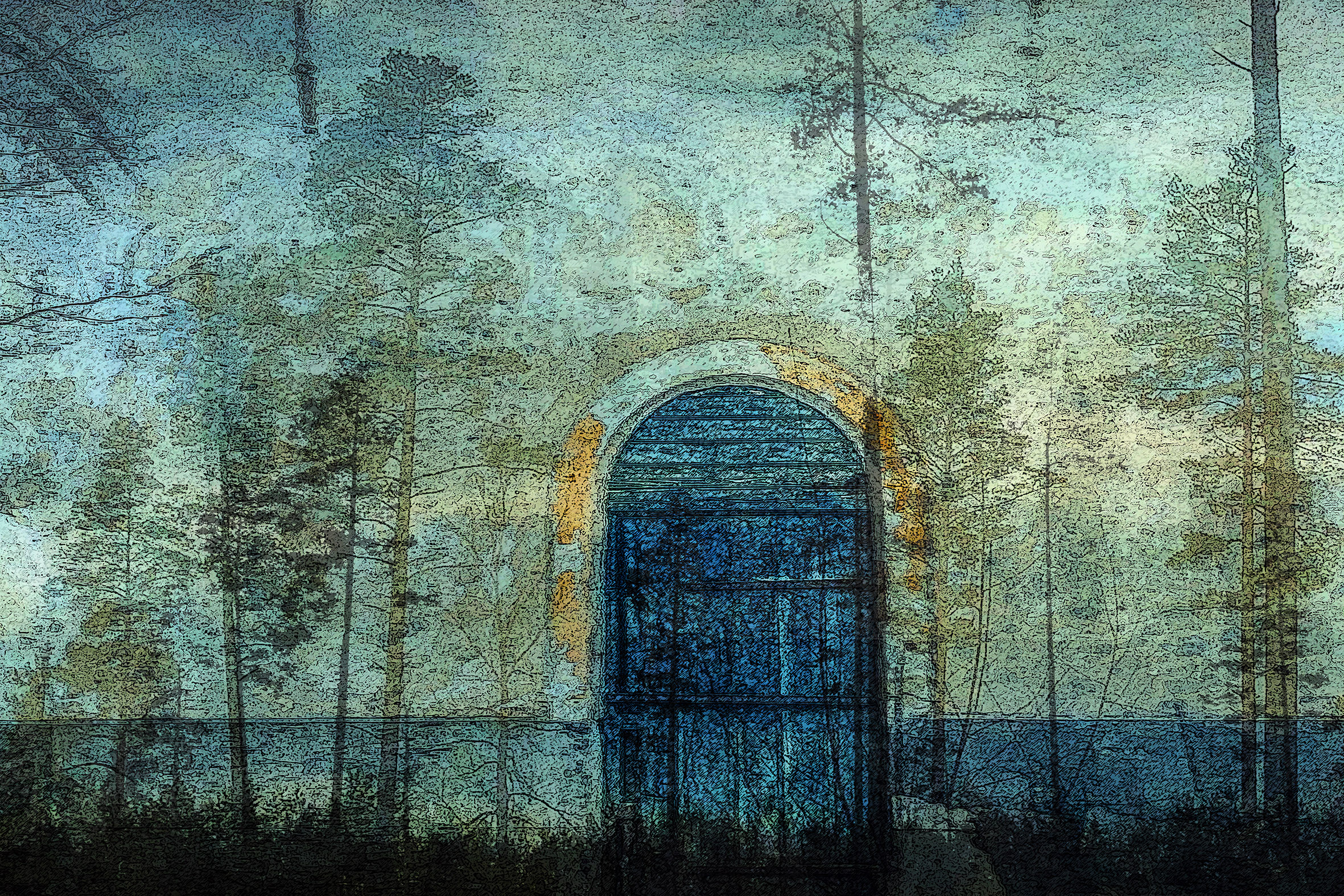 Blue door to yesterday - Tiina Rantanen